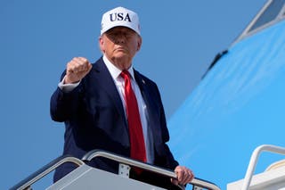Trump will tour the flood damaged areas on Friday
